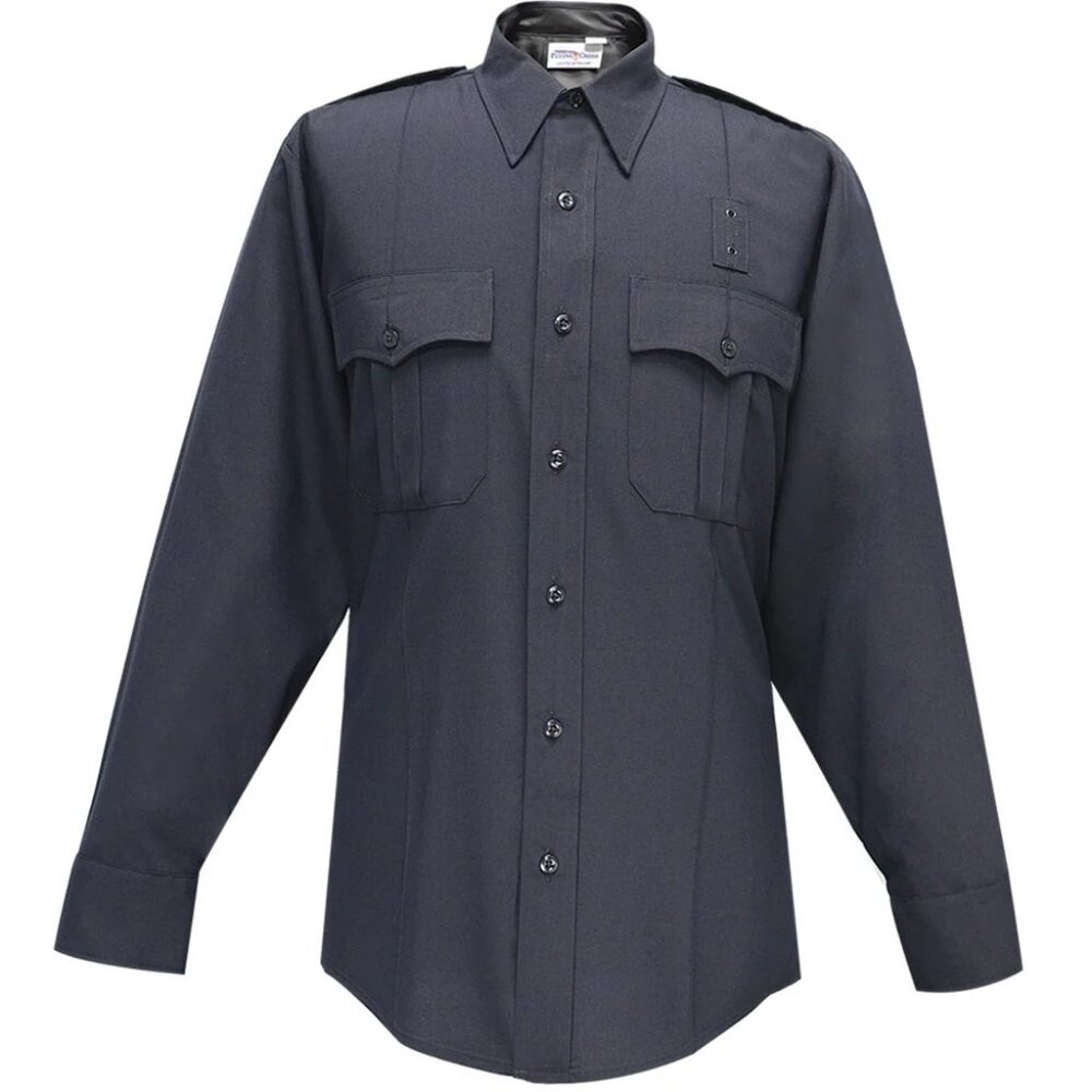 NWT Flying Cross Justice LS Shirt Women’s 38 Long LAPD Navy Poly/Wool 107W84‎
